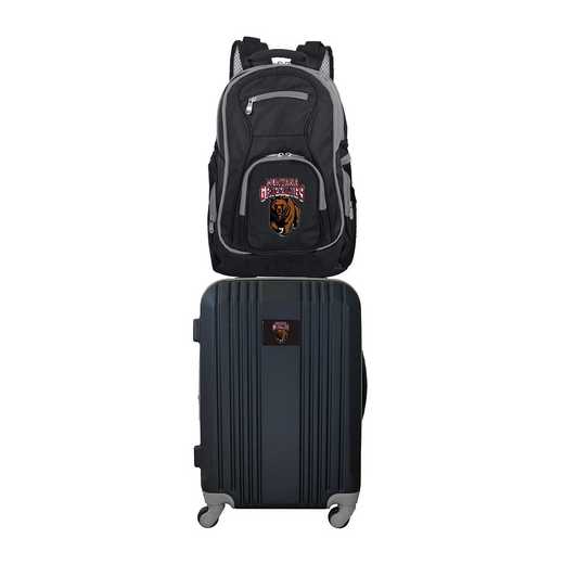 CLMGL108: NCAA Montana Grizzlies 2 PC ST Luggage / Backpack